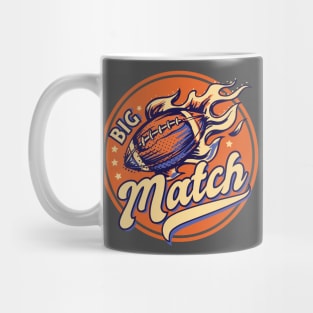 Big match - American football badge Mug